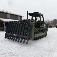 Dozer blade root rake, 10 FT wide, 2200 lbs steel NEW, USA Attachments