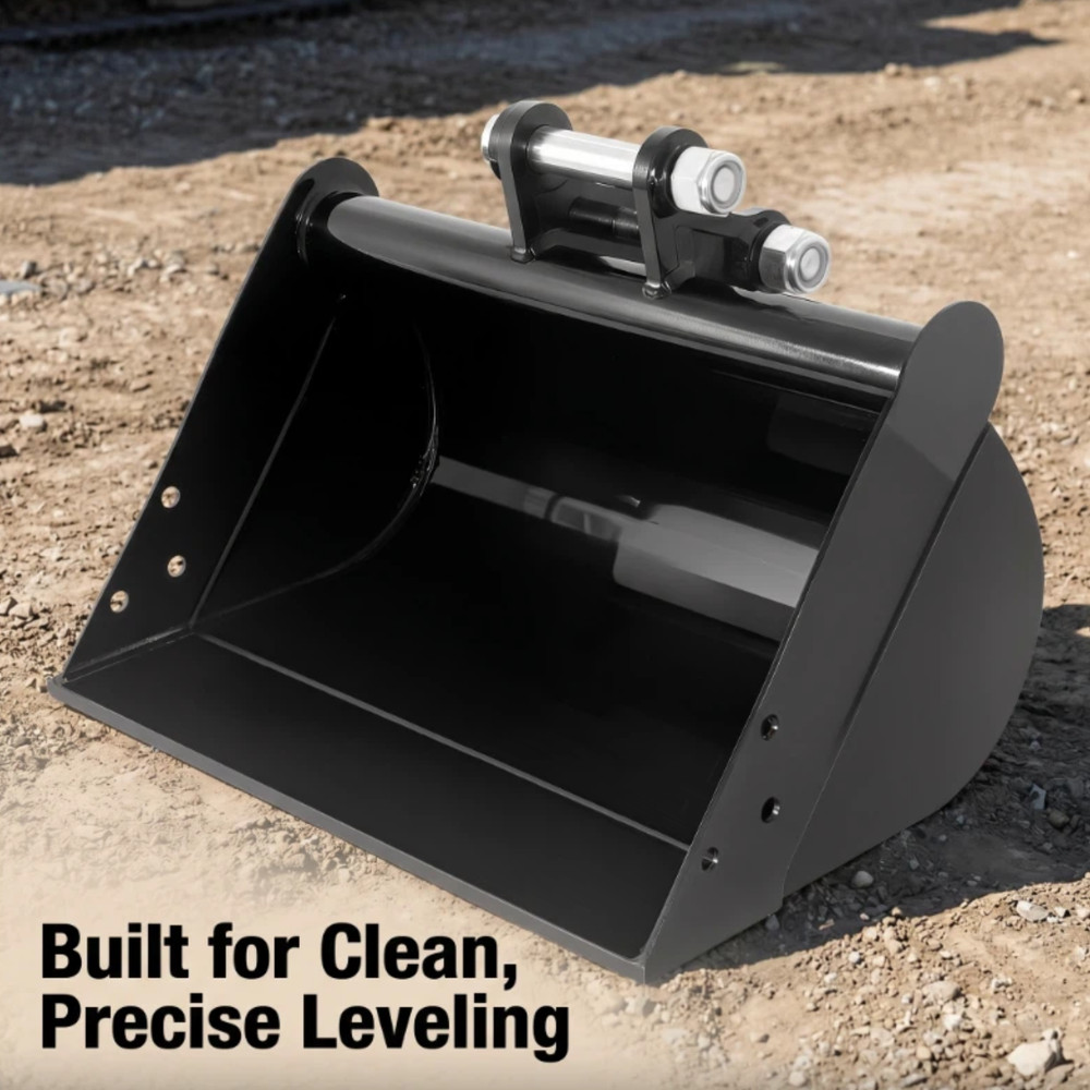 500mm No Tooth Flat Plain Grading Bucket Attachment for Mini Excavator Up To 2 T