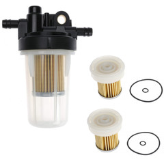 Fuel Filter Assembly 6A320-58862 W/ 2pc 58830 Filter Element for Kubota B Series