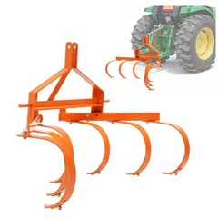 Cultivator with 6 Spring Steel Shanks 3 Point Quick Hitch Adujustable 18in-40in