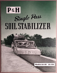 1950s P&H Single Pass Soil Stabilizer LA-88 LA-106 Dealer Catalog Brochure B6-28