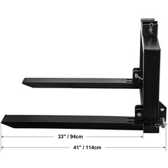 VEVOR 3 Points Hitch Pallet Fork 2200lbs Pallet Mover 1T Tractor Heavy Equipment