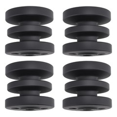 4x Black Track Bottom Roller For Bobcat Mini Track Loaders MT50 MT52 MT55 MT85
