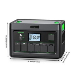 2400W 1843Wh Portable Power Station Solar Charger Generator for Camping Travel