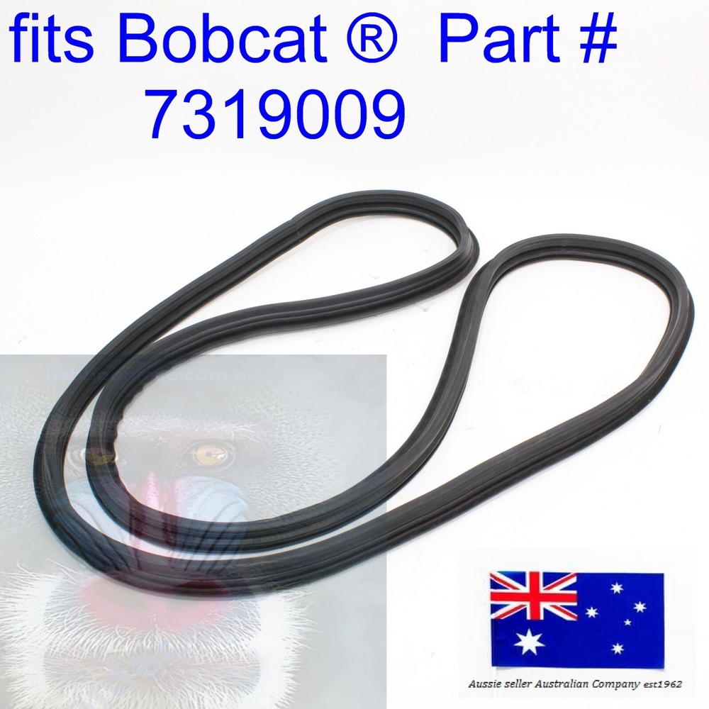 fits Bobcat Cabin Front Door Glass Outer Rubber Seal 7319009 T62 T64 T66 T76 T86