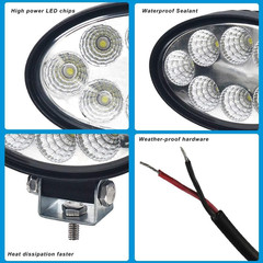 2xLED Flush Mount Cab Light Fit John Deere Tractor 7630 7720 7730 7820 7830 7920