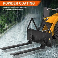 ⭐45″Heavy Duty Skid Steer Pallet Forks for Tractors Attachment for Loader 3200LB