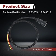 14 AWG Aux Cable for John Deere Round Baler 457 458 467 468 567 568 RE37651