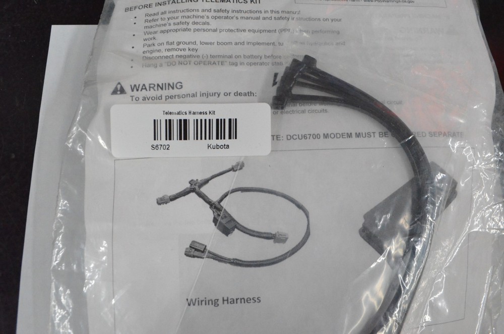 New, Kubota S6702 – SVL Telematics Wiring Harness – Fits:SVL97-2, FREE SHIPPING!