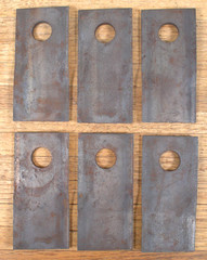 LOT of 24 NOS Genuine New Holland 766726 Blades Made in West Germany