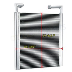 Aluminum Oil Cooler YX05P00001S012 For Kobelco SK135SR SK135SRLC SK115SRDZ