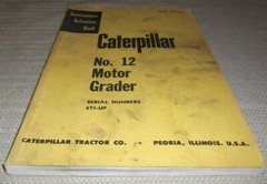 CAT CATERPILLAR NO 12 12E MOTOR GRADER SERVICE SHOP REPAIR MANUAL S/N 8T00001-UP