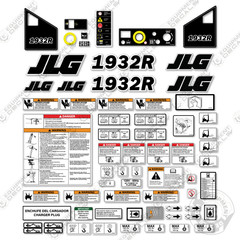 Fits JLG 1932R Decal Kit Scissor Lift – Warning Sticker Set Logos – 3M Vinyl!