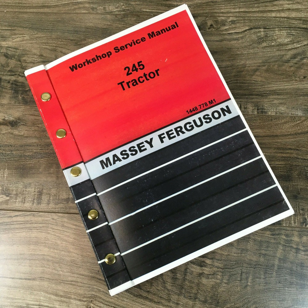 Massey Ferguson Mf 245 Tractor Service Repair Manual Technical Shop Book New