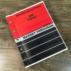 Massey Ferguson Mf 245 Tractor Service Repair Manual Technical Shop Book New
