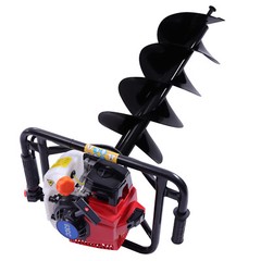 63CC 2-Stroke Gasoline Hole Digger, 3HP Lawn Drilling Machine, Post Hole Digger