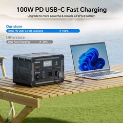 600W 519Wh Power Station Portable Generator for RV Camping Backup Battery Solar