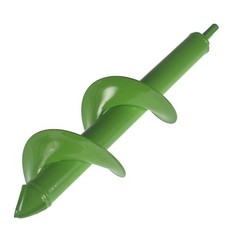 3×12Inch Auger Drill Bit Garden Plant Flower Rapid Planter Hole Digger W/ Gloves