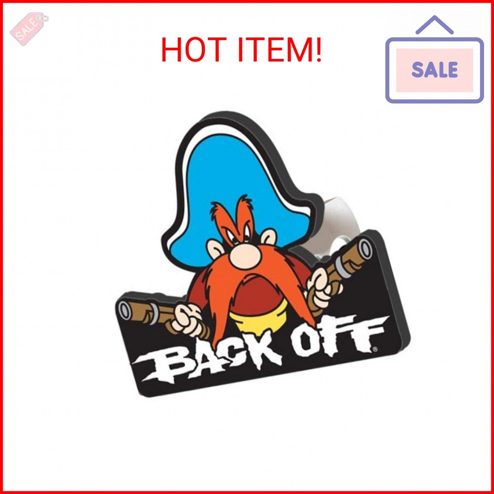 Plasticolor 002231R01 Yosemite Sam Back Off Hitch Cover, 1.25 inch