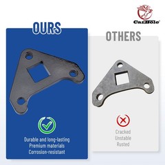 2X Black Track Motor Reinforcement Bracket Kit for Mini Excavator Universal