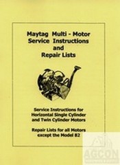 Maytag Multi Motor Hit Miss Engine Service Manual 72 82 92 B 31 33 G FW-1718