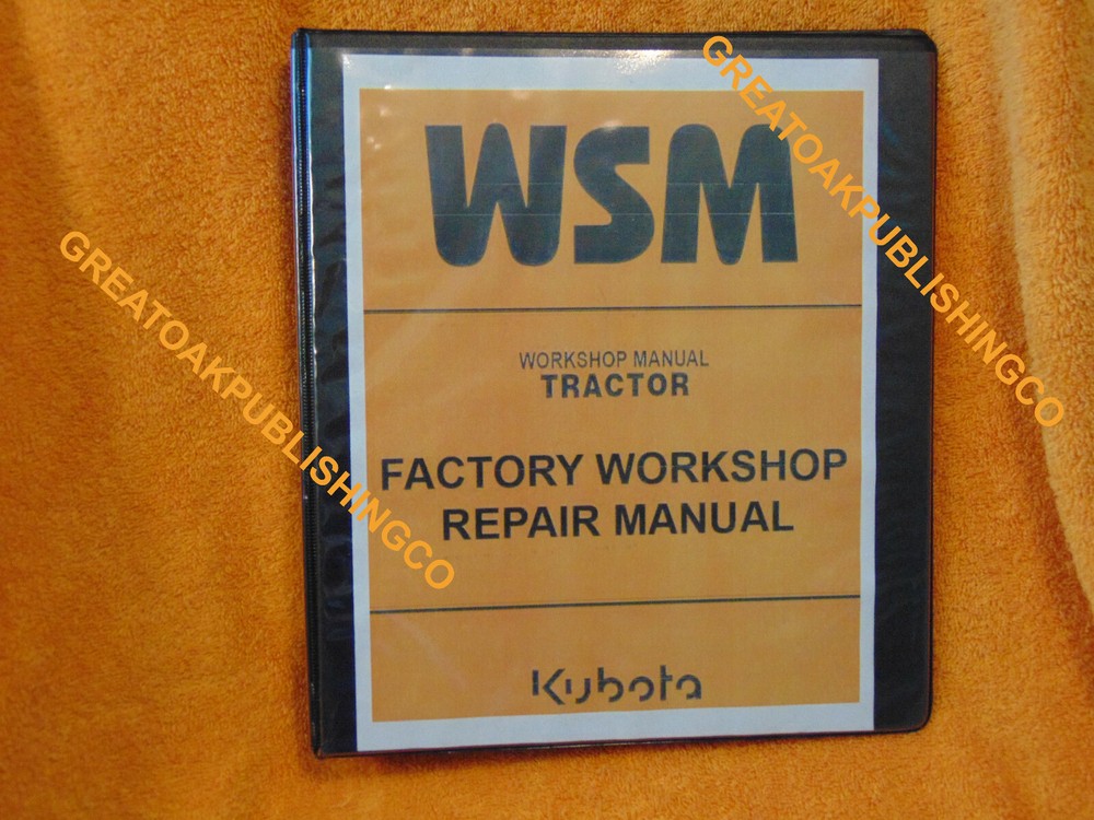 Kubota L3240 L3540 L3940 L4240 L4740 L5040 Workshop Service Manual COLOR PRINT