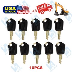 10X Heavy Equipment Key Set Ignition Keys for CAT Caterpillar New 5P8500