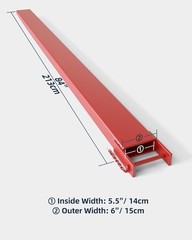 Pallet Fork Extension – 5500 Lbs Capacity,72/84inches Heavy Duty Fork Extensions