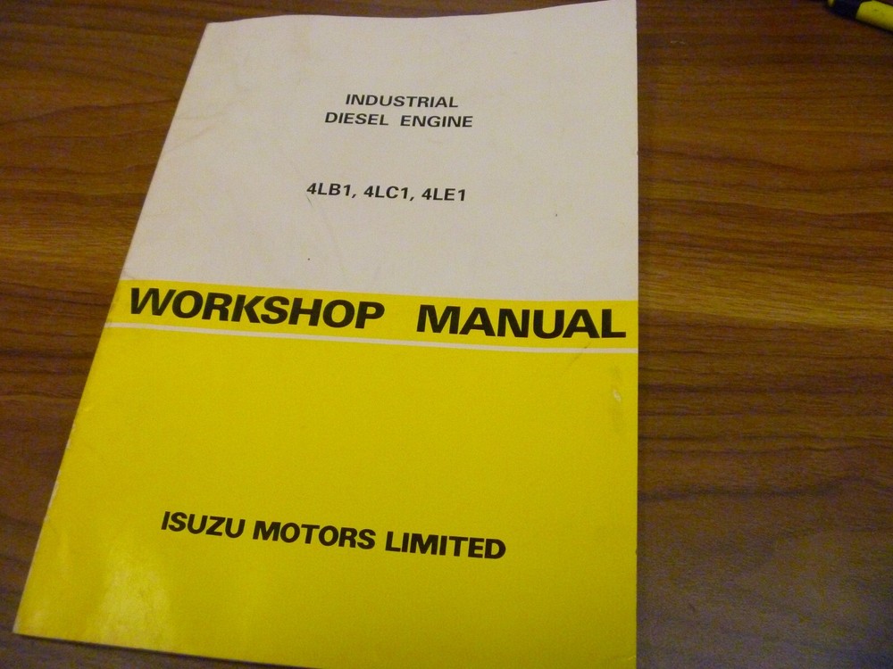 Isuzu 4LB1 4LC1 4LE1 Industrial Diesel Engine Shop Service Repair Manual