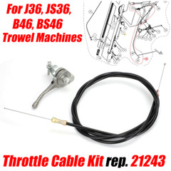 Throttle Cable Kit Replacement 21243 For J36, JS36, B46, BS46 Trowel Machines