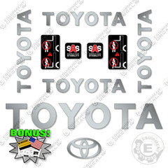 Fits Toyota 8FBCU25 Decal Kit Forklift – 7 YEAR 3M OUTDOOR VINYL!