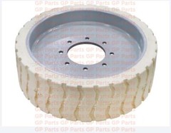 Genie 94908GT,NON MARKING TREAD, MOULD ON TIRE (22″ x 7″)(8 Hole)(Steer)(Solid)
