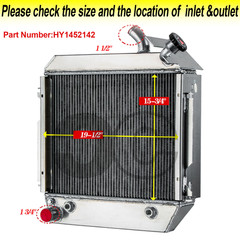 4-Core Radiator Fits Hyster Yale Forklift H70XL H80XL H90XL H100XL H110XL H120XL