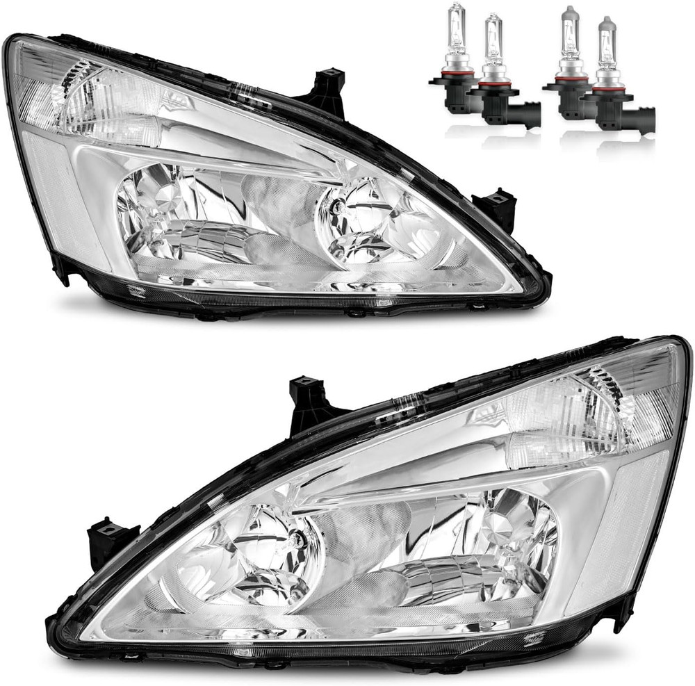 2003-2007 Honda Accord 2Dr 4Dr Coupe Sedan Headlight Assembly Pair Left Right