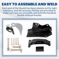 Backhoe Thumb Excavator Universal Claw Tractor For Kubota Deere Attachment