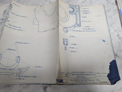 MONARCH MACHINE TOOL LATHE HELICAL GEARED HEADSTOCK ASSEMBLY PRINT DRAWING 14 16