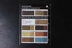 International Trucks Exterior Paint & Interior Trim Sales Brochure 1985 CT-399A