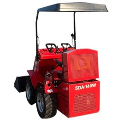 SDA-140W Ride-on Wheeled Mini Skid Steer Loader RATO Gas Engine 0.8Ton Seat-Type