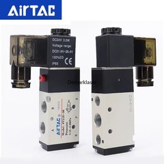 AirTAC 12V 24V 110V 220V Pneumatic Electric Solenoid Air Valve 5 Way 2 Position