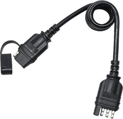 4 Way Flat Trailer Extension Coiled Cable 3 Feet Male and Female Wiring Harness