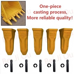 5Packs 1U3302 1U-3302 Bucket Teeth, 9J2308 Pins, 8E6259 Retainer For J300 Tooth