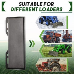 1/2″Quick Tach Attachment Mount Plate Hitch For Skid Steer Loader Bobcat Kubota