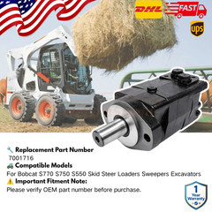 HYDRAULIC DRIVE MOTOR 7001716 FOR BOBCAT S770 S750 S550 SKID STEER LOADER SWEEPE