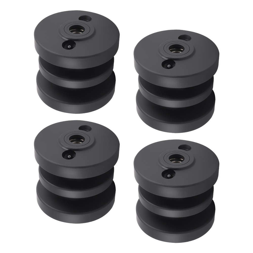 4x Black Track Bottom Roller For Bobcat Mini Track Loaders MT50 MT52 MT55 MT85