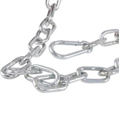 2″ Clamp On Forklift Hitch Receiver Trailer Towing Adapter with Chain