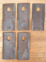 LOT of 24 NOS Genuine New Holland 766726 Blades Made in West Germany