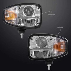 LED Headlight 11170059 11170060 For Volvo L110E L120E L60E L70E L90E JCB Fastrac
