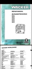 Digital – Wacker Air-Cooled Generator Repair Manual G2.5A G2.5B G4.5A-G6.5A 1994