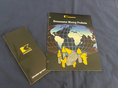Kennametal Mining Product Catalog Brochure Lot Dealer Sales Pamphlet