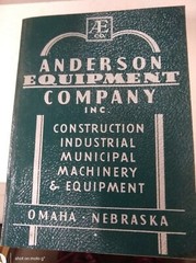 1950 Anderson Equipment Co Catalog Omaha Neb Construction Industrial Machinery